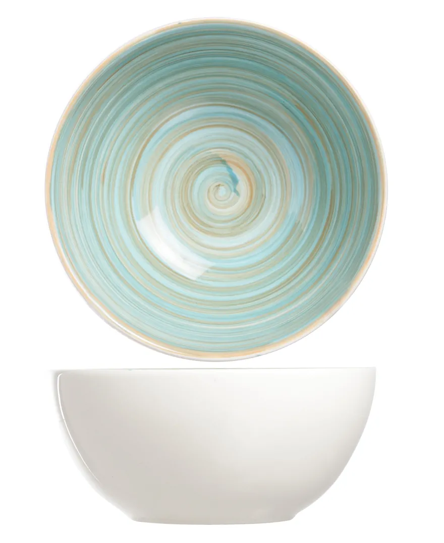 Cosy & Trendy Soepkommen Turbolino Blauw ø 15 cm - 6 stuks / 500 ml - 6 stuks
