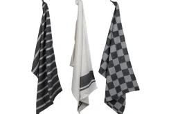 Cosy & Trendy Theedoeken Stoff Black Chambray 50 x 70 cm - 3 Stuks