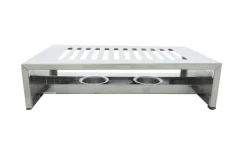 Cosy & Trendy Warmhoudplaat - Bordenwarmer met 2 theelichthouders - RVS - 26.4 x 14.9 x 7 cm