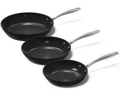 CP Koekenpannenset Signature Zwart 3-delig - ø 20, 24 & 28 cm - keramische anti-aanbaklaag