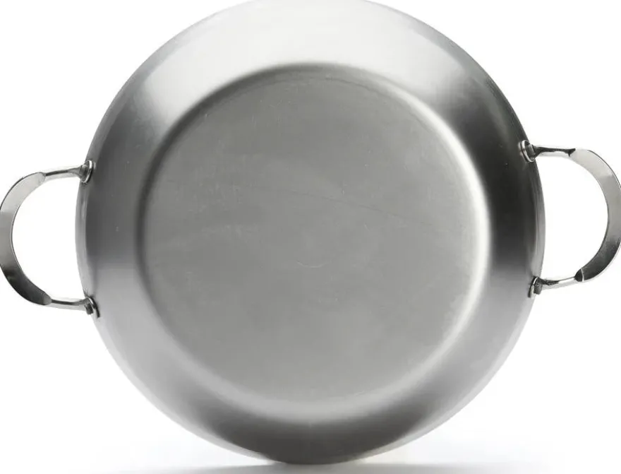 De Buyer Hapjespan / Sauteuse met 2 handvaten - Mineral B Pro - ø 32 cm / 5.5 liter - zonder anti-aanbaklaag