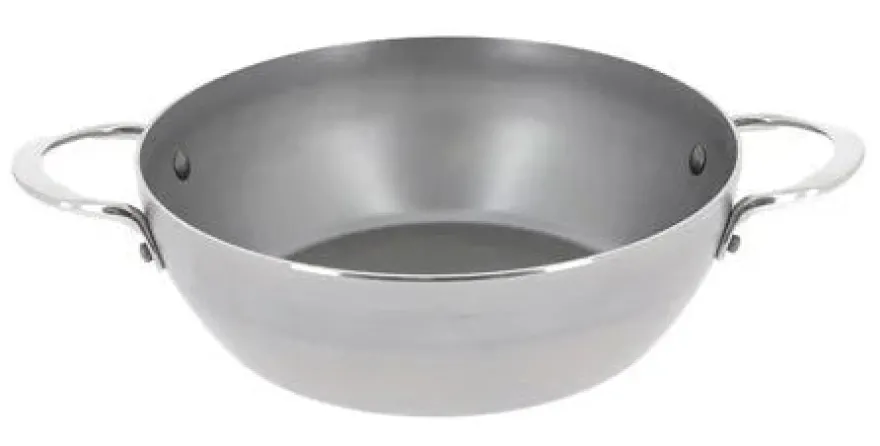 De Buyer Hapjespan / Sauteuse met 2 handvaten - Mineral B Pro - ø 32 cm / 5.5 liter - zonder anti-aanbaklaag