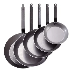 De Buyer Koekenpan Lyonnaise Carbone Plus - Plaatstaal - ø 24 cm - zonder anti-aanbaklaag