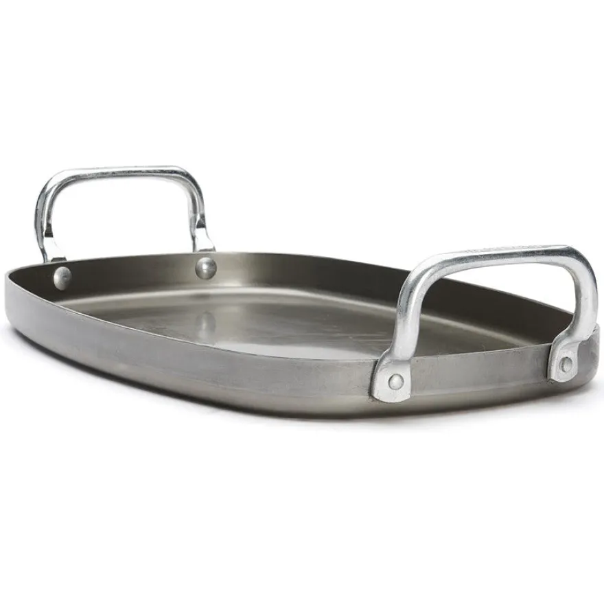 De Buyer Plancha Mineral B Pro - 38 x 26 cm - zonder anti-aanbaklaag