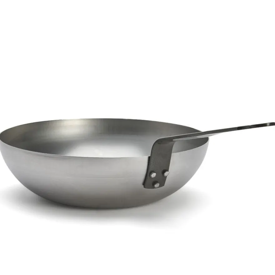 De Buyer Wokpan Mineral B Element - ø 28 cm / 3 liter - zonder anti-aanbaklaag