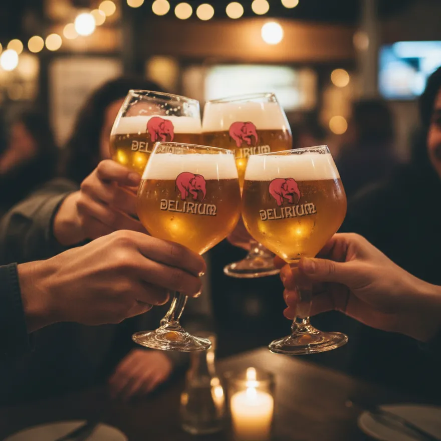 Delirium Bierglazen op Voet - 330 ml - 2 stuks