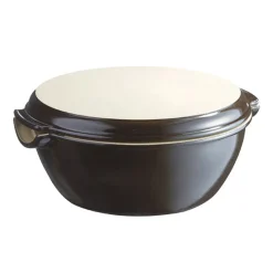 Emile Henry Broodbakvorm rond - Keramiek - Fusain - ø 29.5 cm / 5.2 Liter