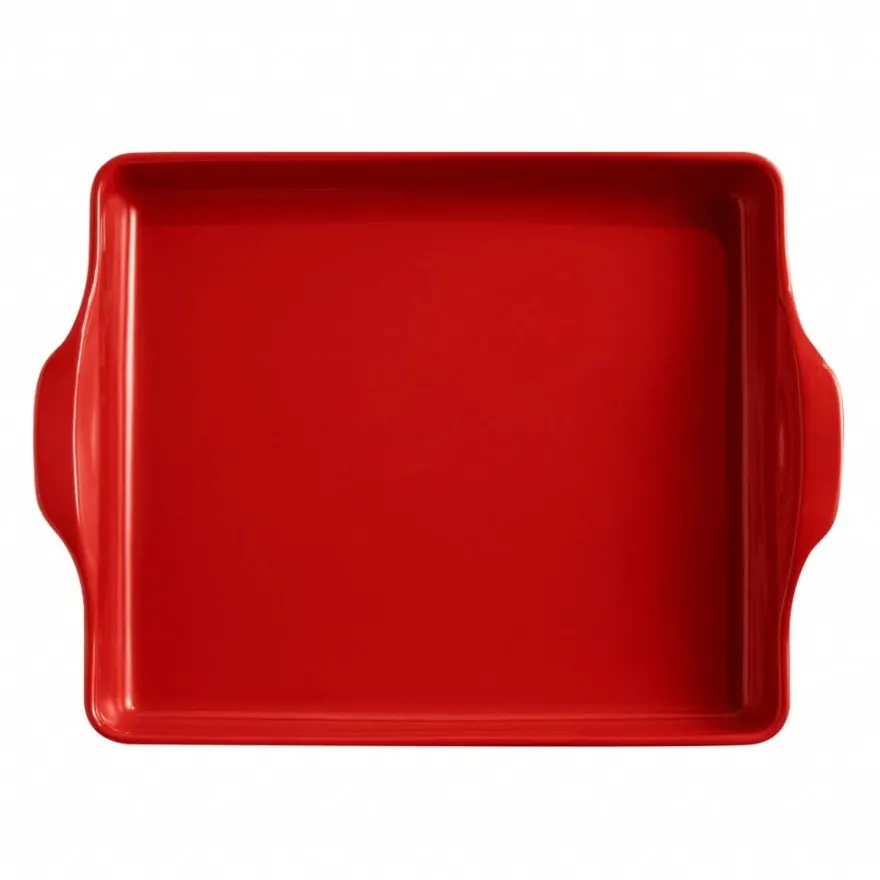 Emile Henry Broodbakvorm voor Focaccia - Grand Cru - 40 x 31 x 7 cm / 3.5 liter