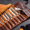 Forged Messen beschermhoes - Geschikt voor 8 messen - 100% pull-up rundleer