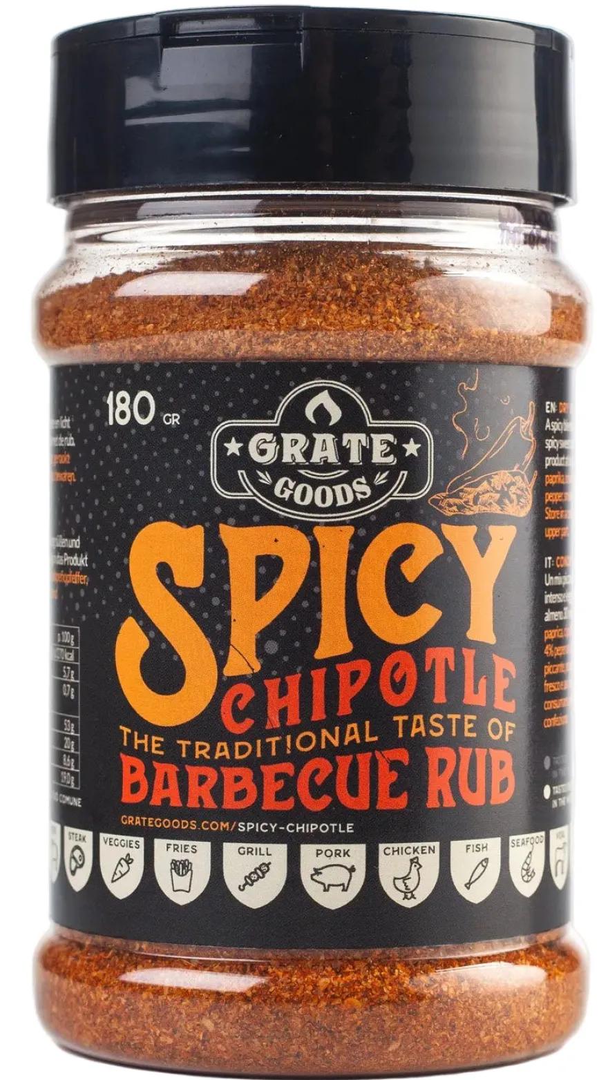Grate Goods BBQ Rub Spicy Chipotle - 180 gram