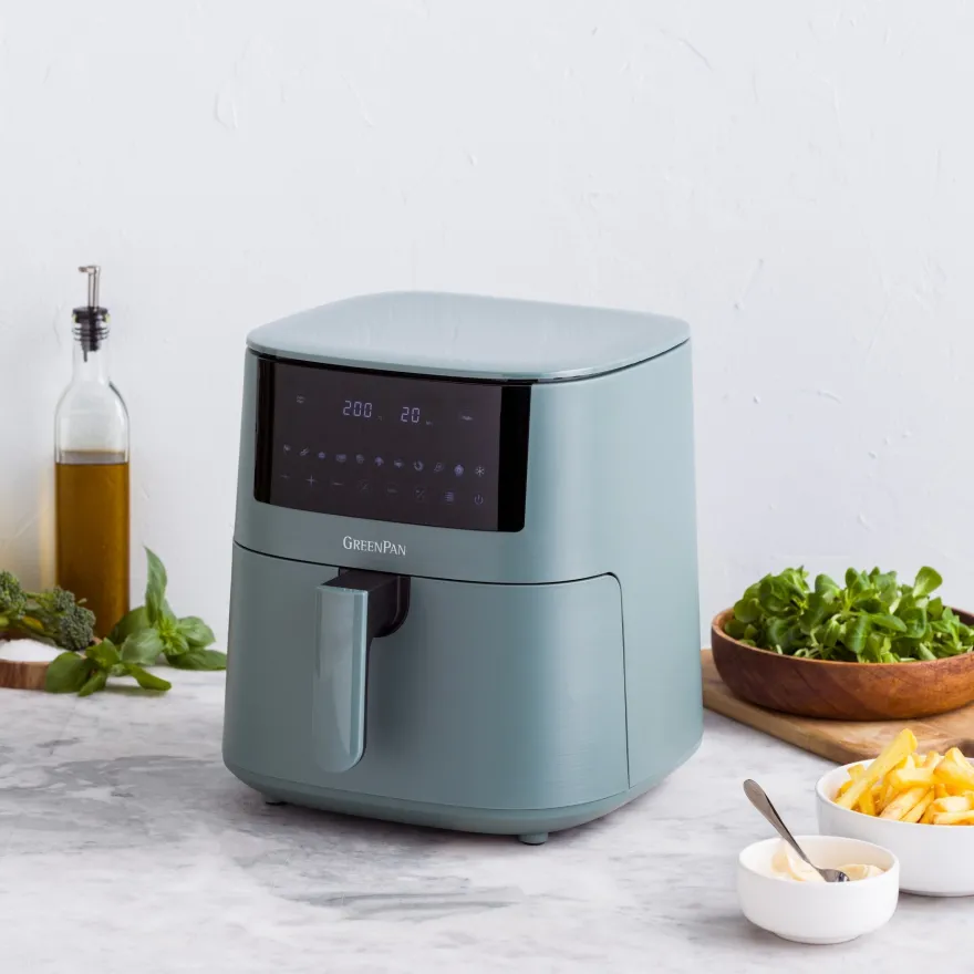 GreenPan Airfryer Bistro XXL - Smokey Blue - 7.2 Liter