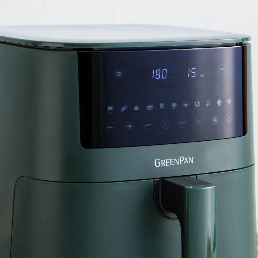 GreenPan Airfryer Bistro XXL - Pine Green - 7.2 Liter