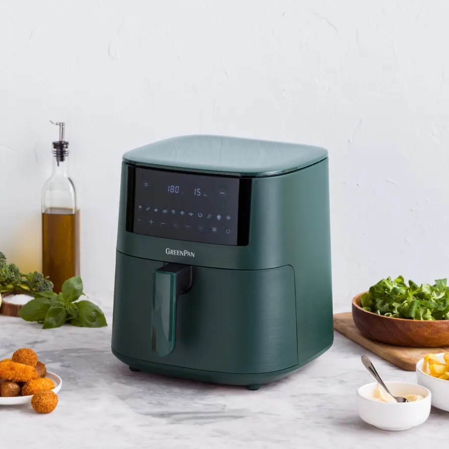 GreenPan Airfryer Bistro XXL - Pine Green - 7.2 Liter