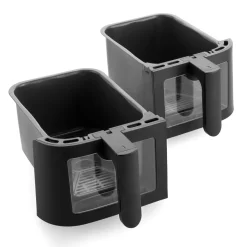 GreenPan Dubbele Airfryer Bistro Dual Zone - Zwart - 8 Liter (2 x 4 Liter)