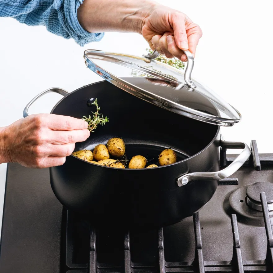 GreenPan Kookpan Copenhagen Zwart ø 24 cm / 5.2 Liter - keramische anti-aanbaklaag