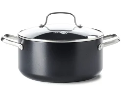 GreenPan Kookpan Copenhagen Zwart ø 24 cm / 5.2 Liter - keramische anti-aanbaklaag