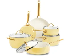 GreenPan Pannenset Padova Reserve Sunshine Yellow 6-delig - Keramische anti-aanbaklaag