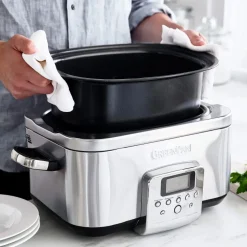GreenPan Slowcooker - 6.0 Liter - RVS - Keramische anti-aanbaklaag