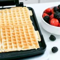 GreenPan Wafelijzer - RVS - inclusief 2 sets wafelplaten - Keramische anti-aanbaklaag