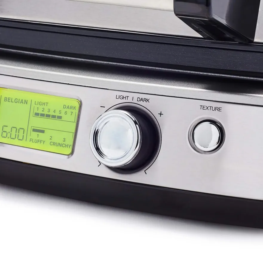 GreenPan Wafelijzer - RVS - inclusief 2 sets wafelplaten - Keramische anti-aanbaklaag