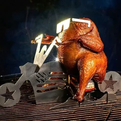 GrillX BBQ Bierblikkip Houder - Beer Can Chicken - Bike