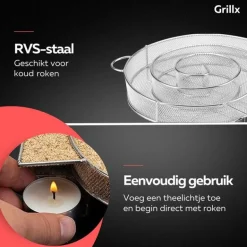 GrillX BBQ Cold Smoke Set - Koud Roken