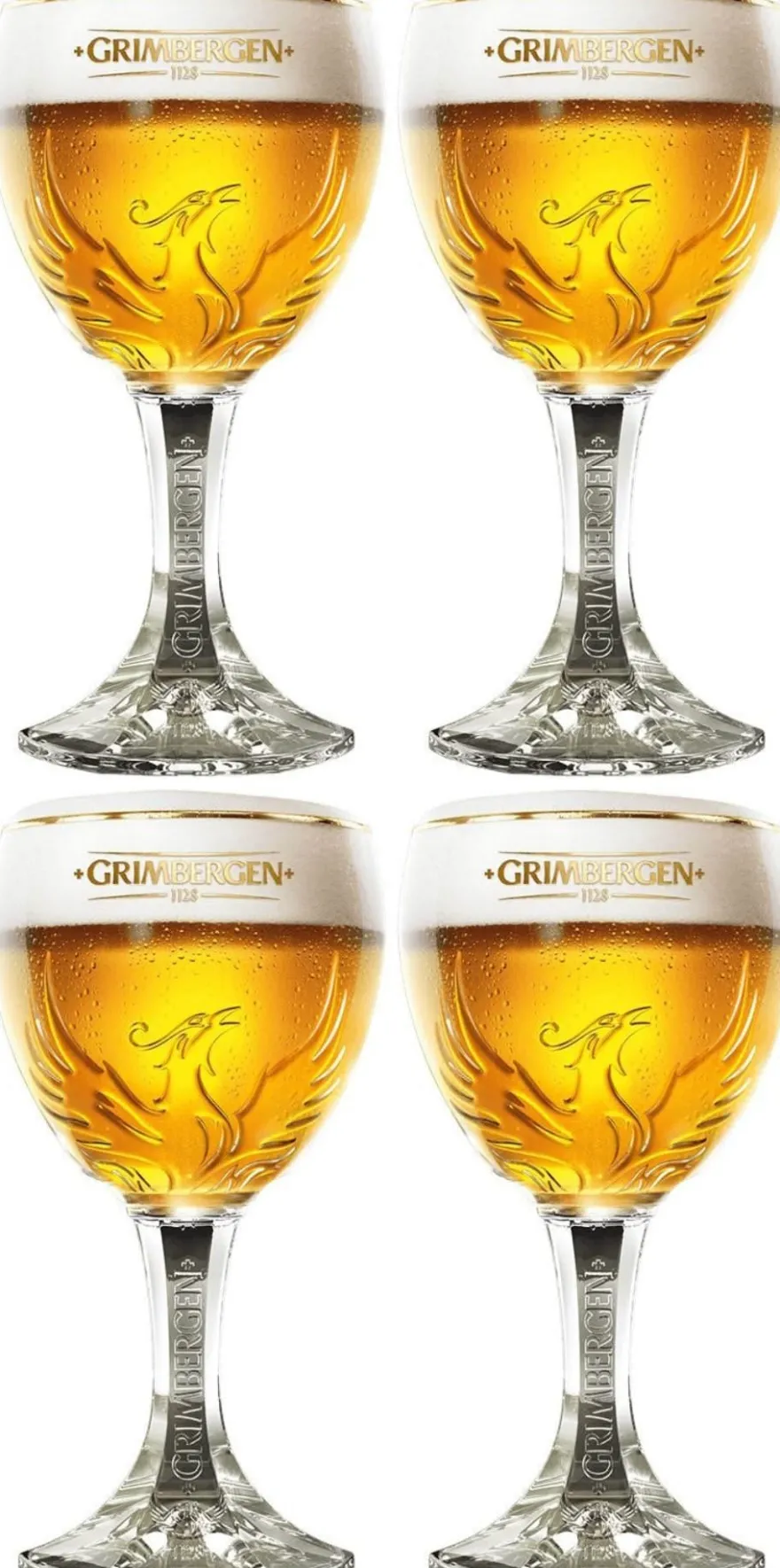 Grimbergen Bierglazen 330 ml - 4 Stuks