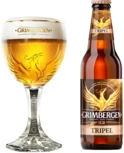Grimbergen Bierglazen op Voet - 250 ml - 6 stuks