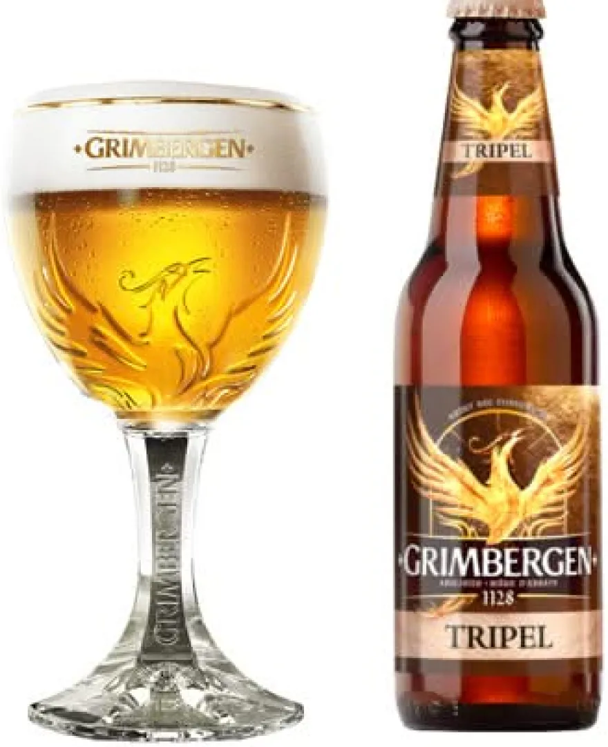 Grimbergen Bierglazen op Voet - 250 ml - 6 stuks
