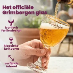 Grimbergen Bierglazen op Voet - 330 ml - 6 stuks
