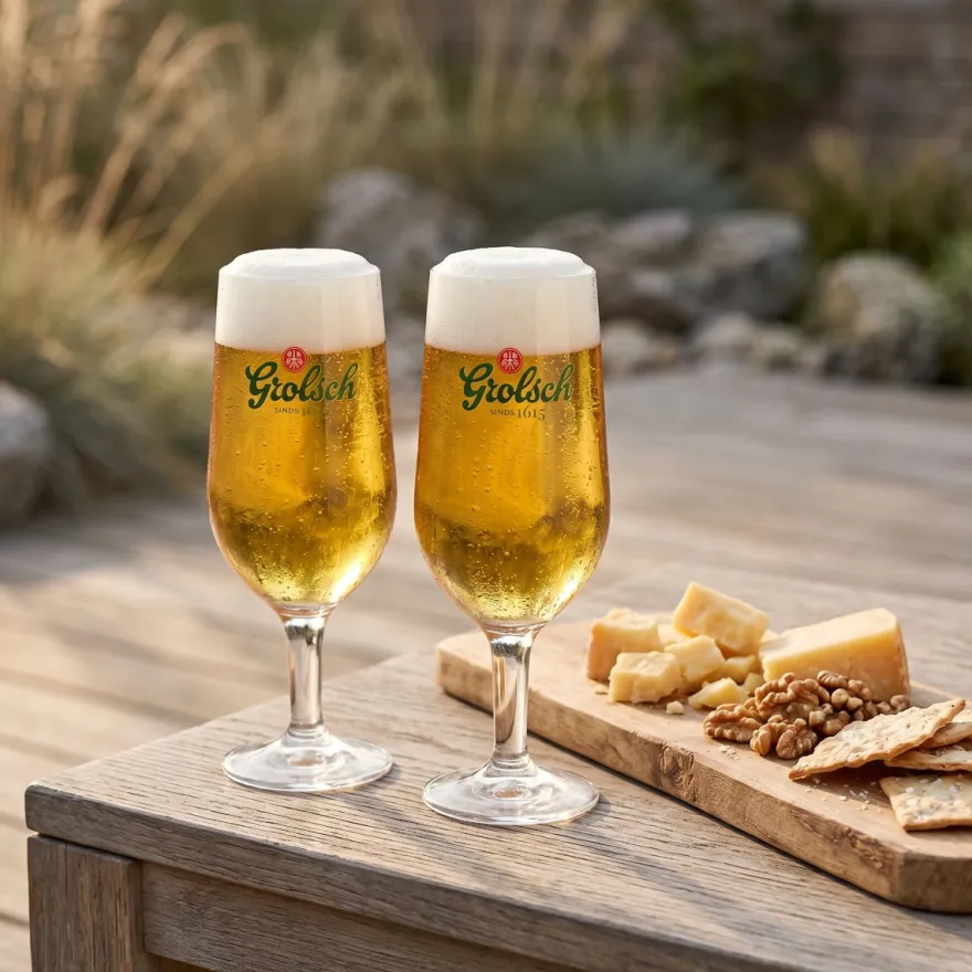Grolsch Bierglazen op Voet Classic - 250 ml - 4 stuks