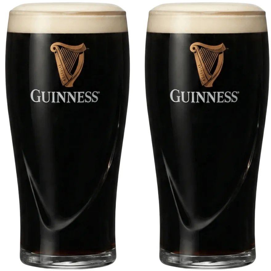 Guinness Bierglazen Pint 500 ml - 2 Stuks