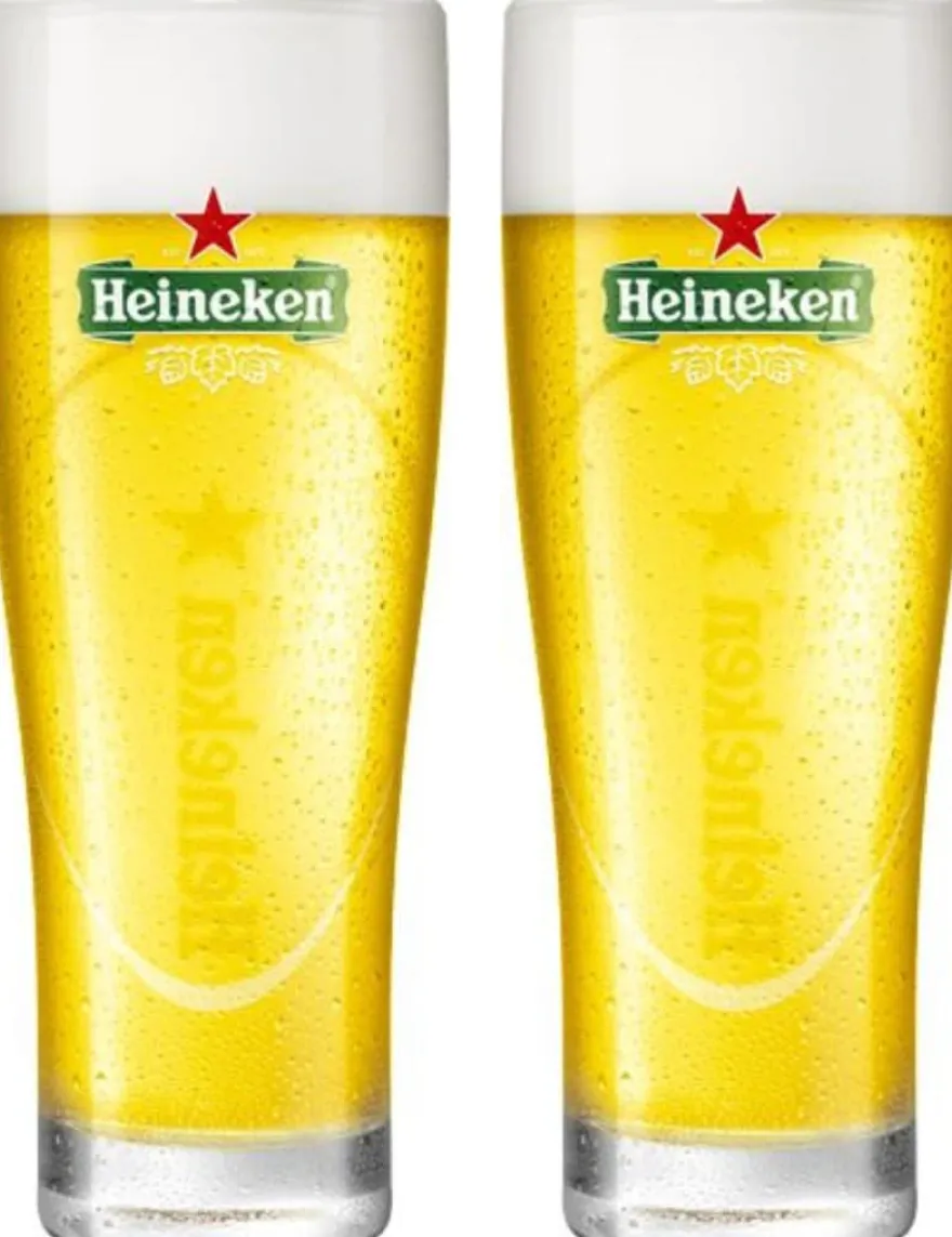 Heineken Bierglazen Ellipse - 250 ml - 2 stuks
