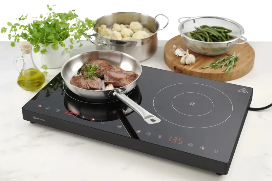 Hendi Dubbele inductiekookplaat - Kitchen Line - 3500 W