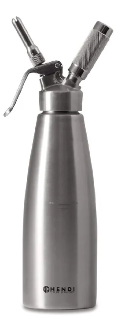 Hendi Slagroomspuit RVS 500 ml + Slagroompatronen 10 Stuks