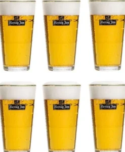 Hertog Jan Bierglazen Vaasje - 250 ml - 6 stuks
