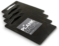 Inno Cuisinno Snijplanken Basic - 25 x 15 cm - Zwart - 4 stuks