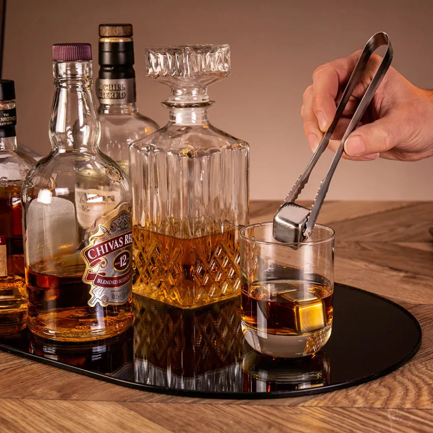 Jay Hill Whiskey Stenen / Koelstenen - RVS - 4 stuks