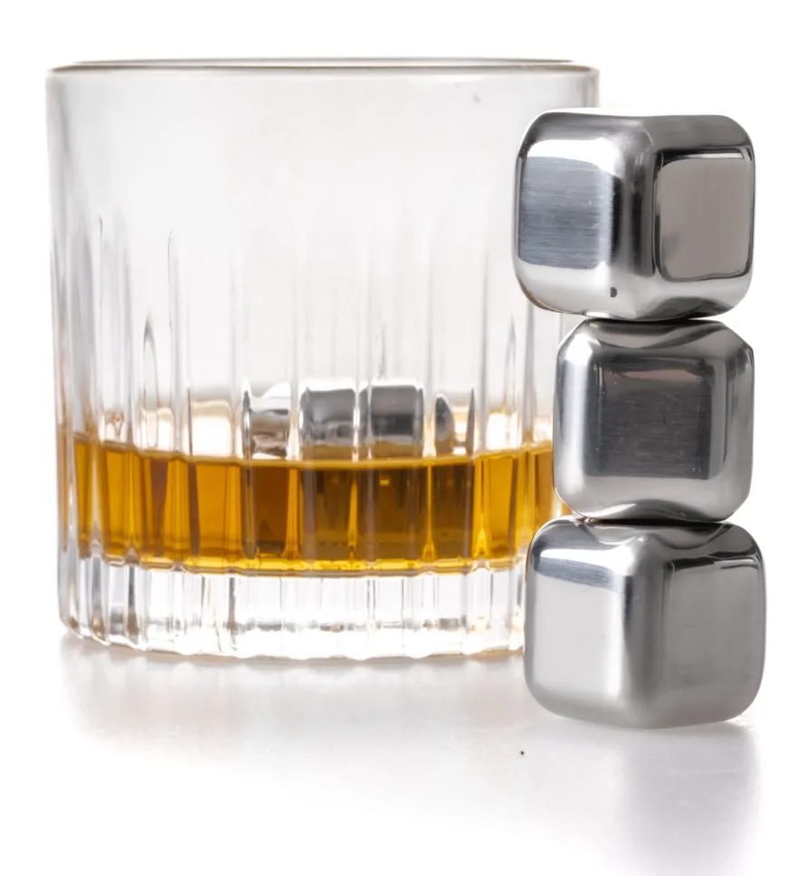 Jay Hill Whiskey Stenen / Koelstenen - RVS - 4 stuks