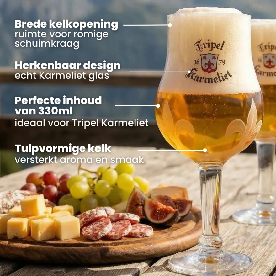 Karmeliet Bierglazen - 330 ml - 6 stuks