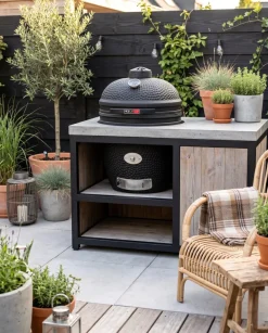 Keij Kamado BBQ Legend Large Black - Solo - 21 inch