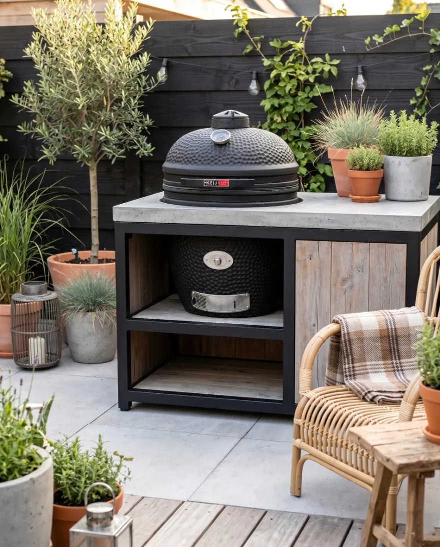 Keij Kamado BBQ Legend Large Black - Solo - 21 inch