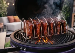 Keij Kamado BBQ Sparerib Rek Large - RVS - voor 6 spareribs