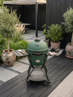 Keij Kamado BBQ Startersset - Legend XL Green 23 inch - met Houtskool, Aanmaakwokkels & Kolenmand