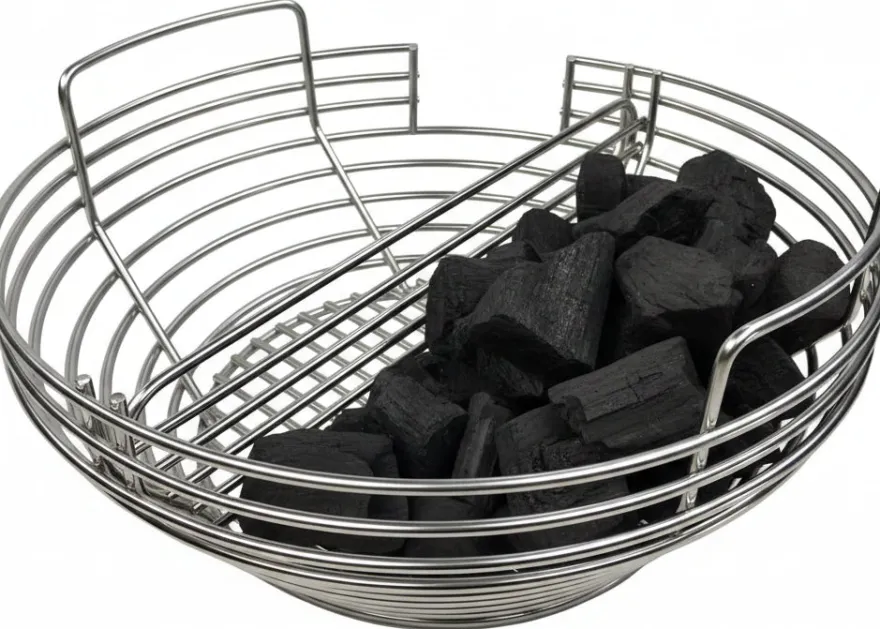 Keij Kamado BBQ Startersset - Legend Large Blue 21 inch - met Houtskool, Aanmaakwokkels & Kolenmand