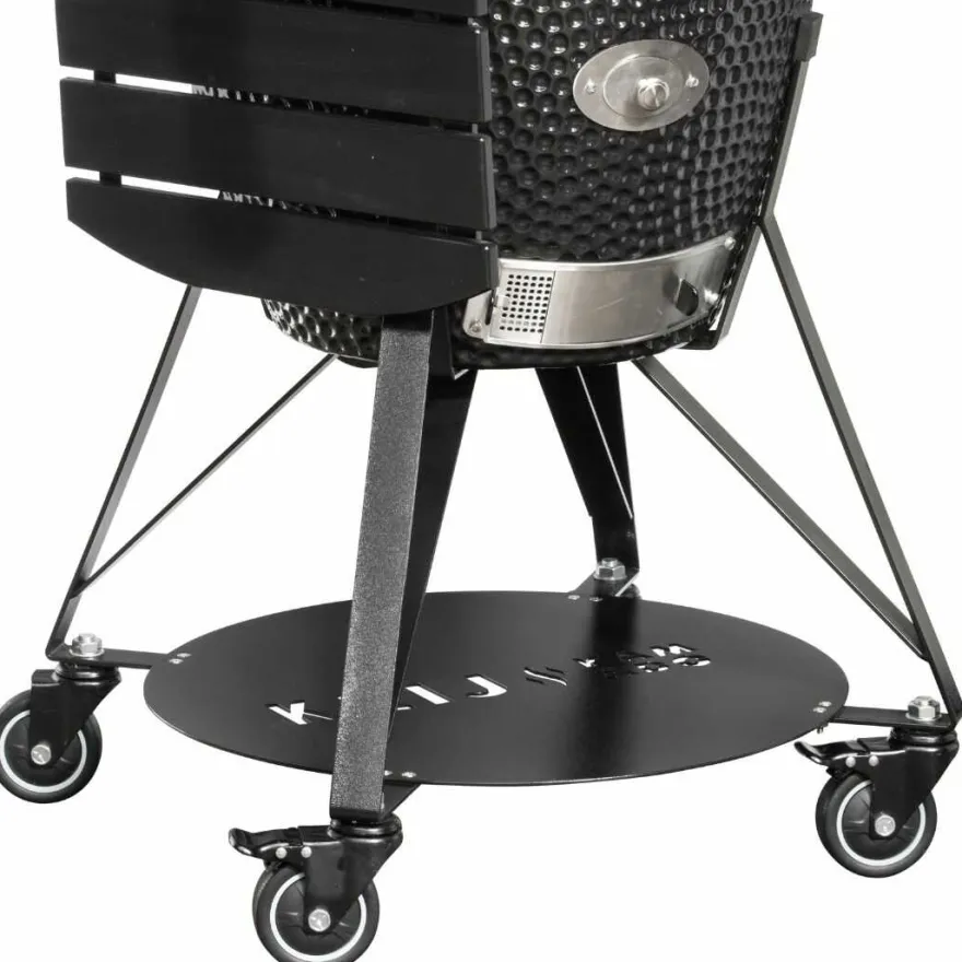 Keij Kamado BBQ Startersset - Pro Large Black 21 inch - met Houtskool, Aanmaakwokkels & Kolenmand