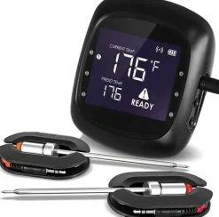 Keij Kamado BBQ Vleesthermometer Bluetooth - 2 probes - 6 poorten