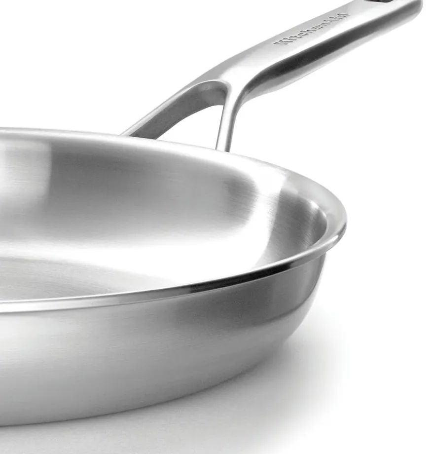 KitchenAid Koekenpannenset - Multi-Ply RVS - ø 24 en 28 cm - zonder anti-aanbaklaag