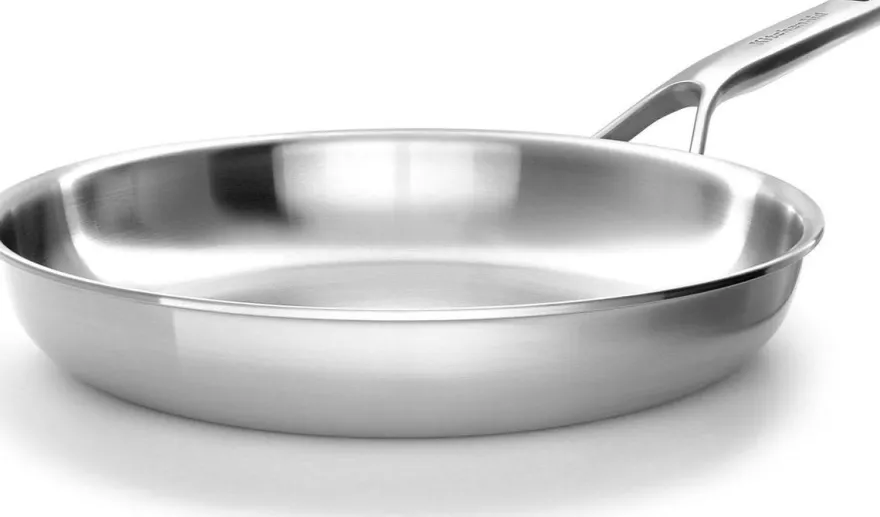 KitchenAid Koekenpannenset - Multi-Ply RVS - ø 24 en 28 cm - zonder anti-aanbaklaag