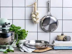 KitchenAid Koekenpannenset - Multi-Ply RVS - ø 24 en 28 cm - zonder anti-aanbaklaag